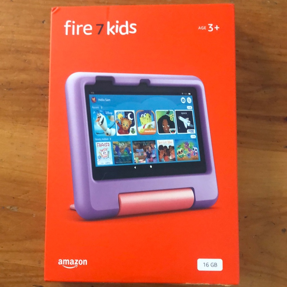 Amazon Fire 7 Kids Tablet - Purple Open Box